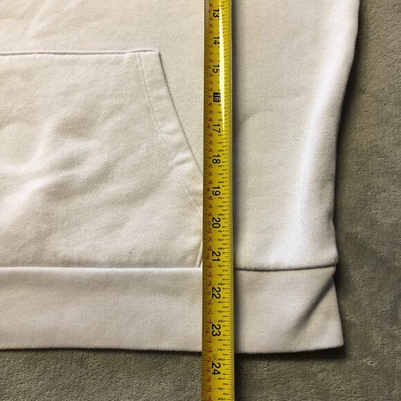 PINK Victoris'a Secret White Quarter Zip Pullover Rainbow Logo Size XL - Picture 9 of 10